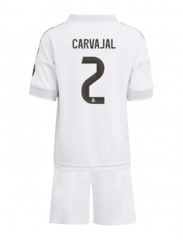Real Madrid Daniel Carvajal #2 Replika Hemmakläder Barn 2025-26 Kortärmad (+ byxor)